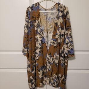 EUC Newbury Kustom USA Small 3/4 Sleeved Floral Cardigan